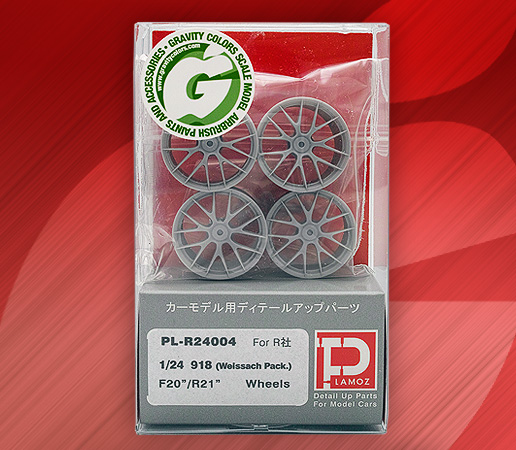 plamoz_918_w.jpg 1/24 Porsche 918 Weissach Wheel Set - Image 1