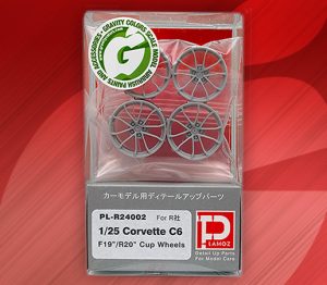 1/25 Chevrolet Corvette C6 Cup Wheel Set