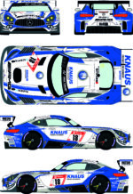 Decals for Mercedes AMG GT3 18 ADAC Total 24 Of Nurburgring 2019 - Image 2