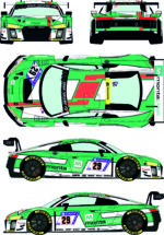 Decals for Audi R8 LMS GT3 29 ADAC Zurich 24 Of Nurburgring 2017 - Image 2
