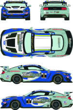 Decals for Ford Mustang GT4 8 IMSA Continental Tire Challenge 2018 - Watkins Glen - Image 2