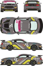 Decals for Ford Mustang GT4 23 British GT 2019 - Image 2