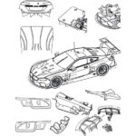 Decal Set for Carbon Fiber Pattern BMW M8 GTLM - Image 2