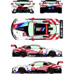 Decal Set for BMW M8 GTLM #25 IMSA Weathertech Championship / Sahlen’s Six Hours of the Glen 2018 - Image 2