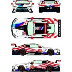 Decal Set for BMW M8 GTLM #24 IMSA Weathertech Championship / Sahlen’s Six Hours of the Glen 2018 - Image 2